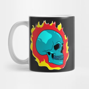 skull on fire (3) Mug